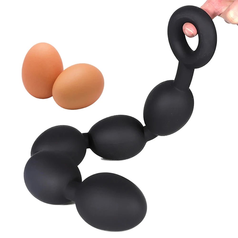 5 Egg Silicone Anal balls Sex Toy - Bara Bros