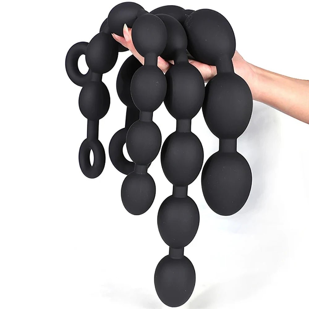 5 Egg Silicone Anal balls Sex Toy - Bara Bros