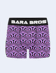 Abstract Heart Pattern Men's Boxer Briefs - Bara Bros