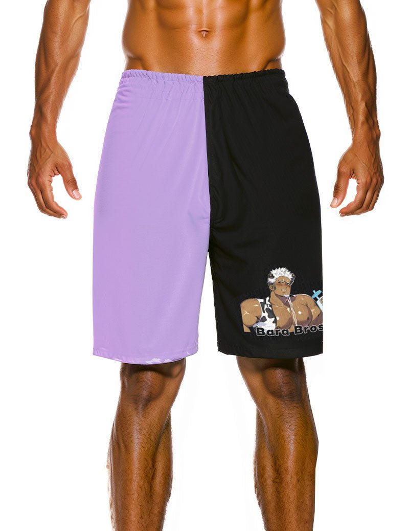 Bara Anime Color Block Gym Shorts - Bara Bros