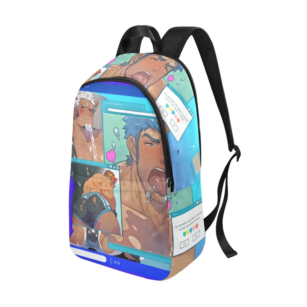 Bara Art Webpunk Vaporwave Fabric Backpack - Bara Bros