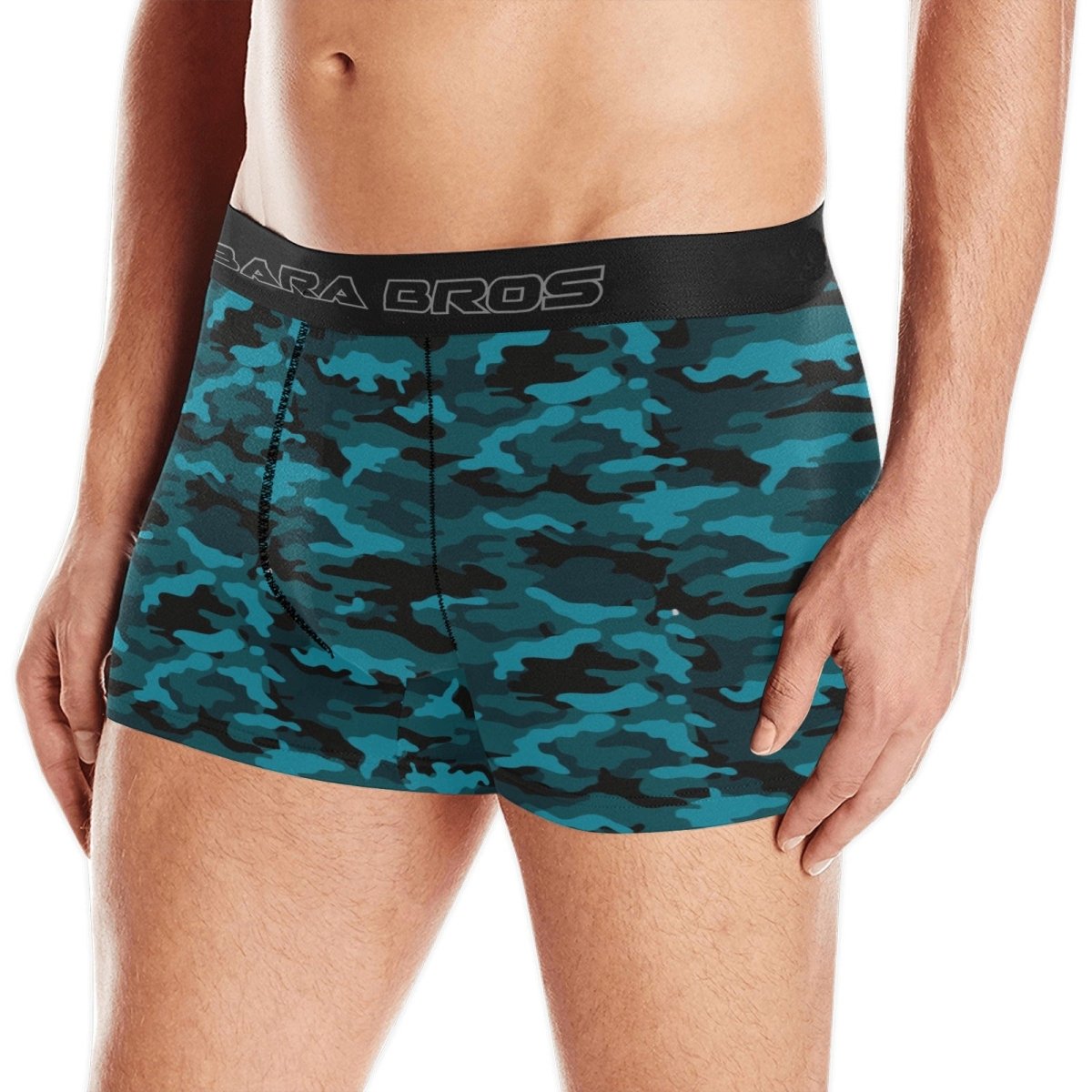 Blue Camo Men's Boxer Briefs - Bara Bros