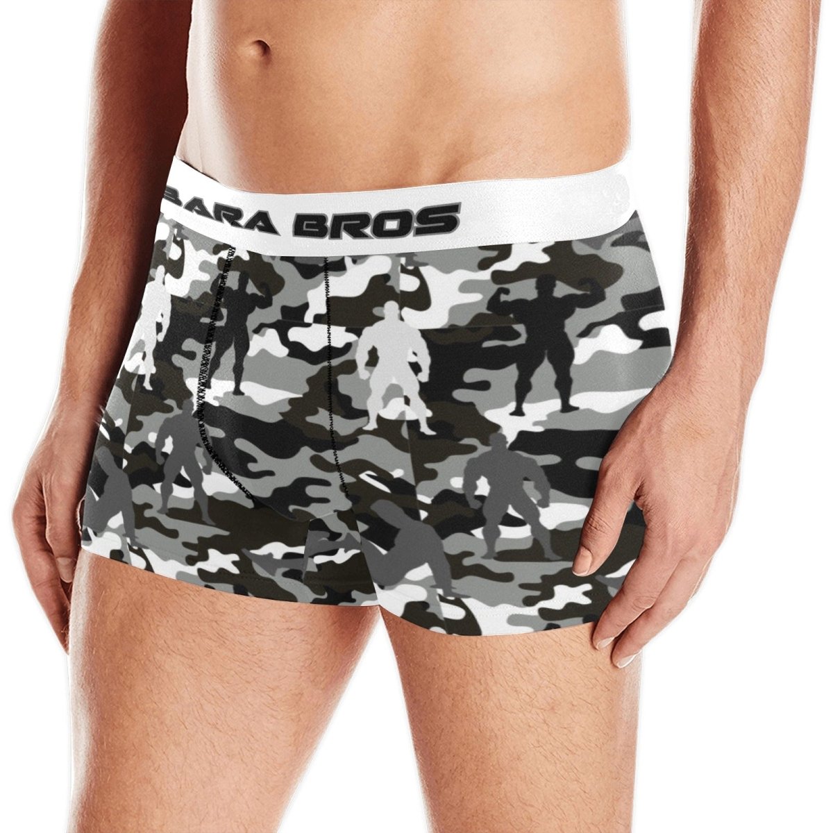 Bodybuilder Camo Men's Boxer Briefs - Bara Bros