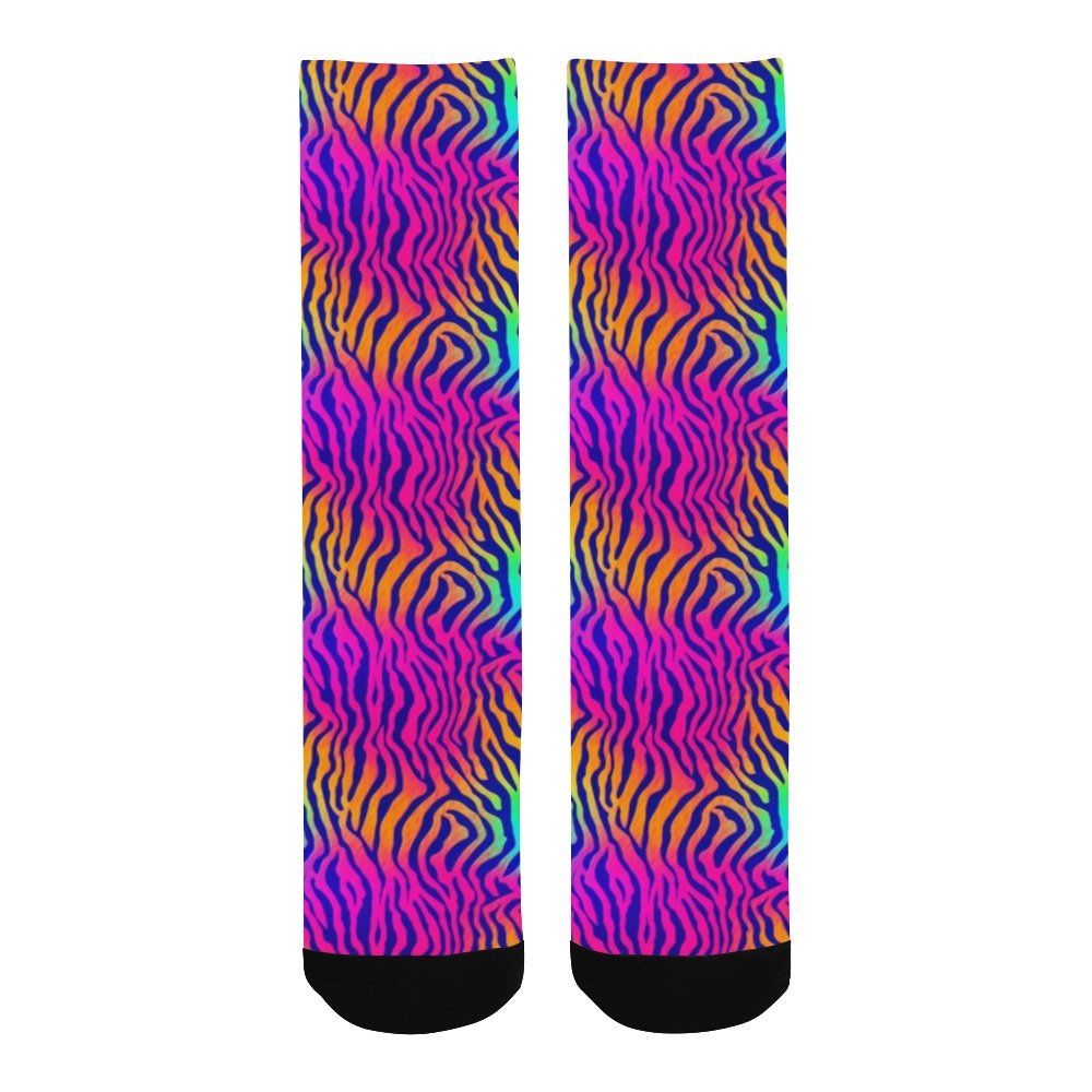 Bright Colorful Zebra Print Men's Socks - Bara Bros