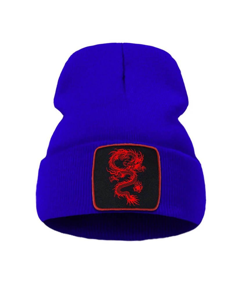 Embroidered Dragon Beanie - Bara Bros