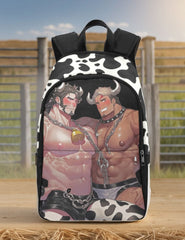 Himbos Cow Print Bara Art Backpack - Bara Bros