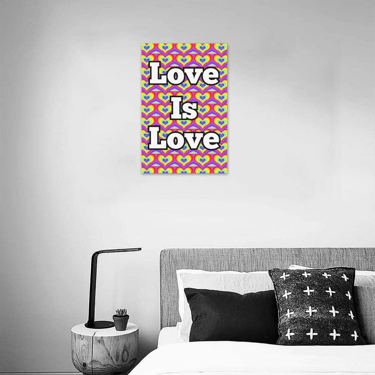 Love Is Love Pride Canvas Print 12"x18" - Bara Bros