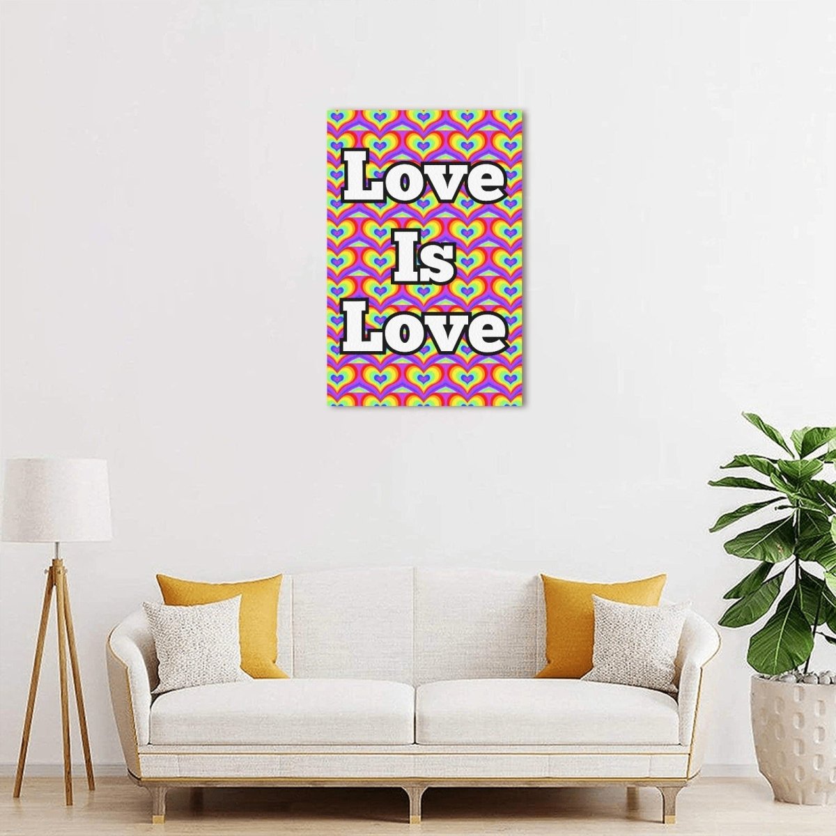 Love Is Love Pride Canvas Print 12"x18" - Bara Bros