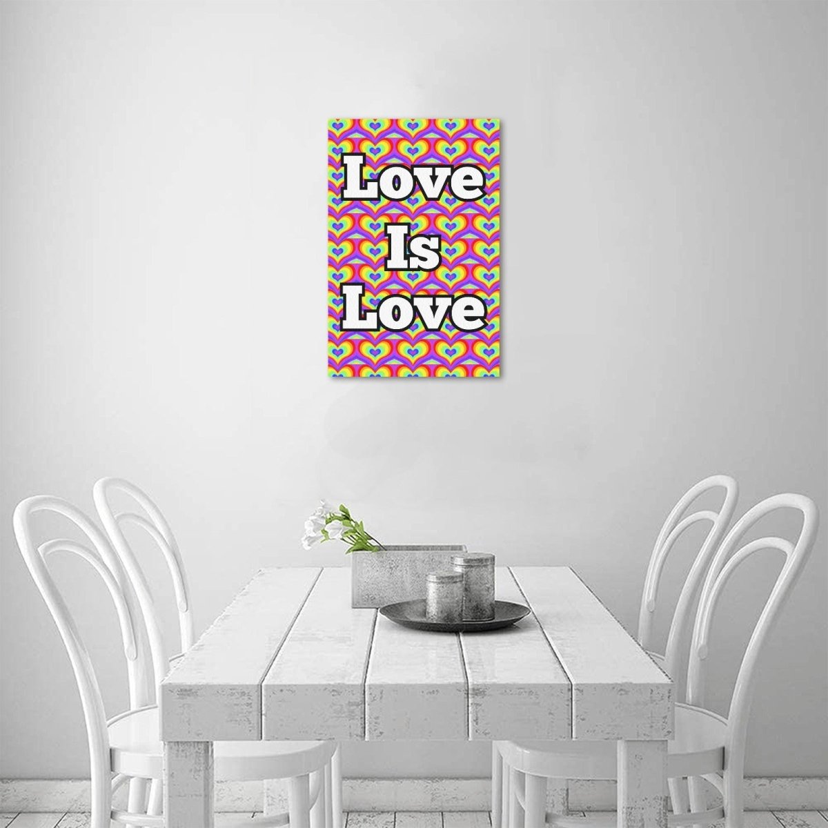 Love Is Love Pride Canvas Print 12"x18" - Bara Bros