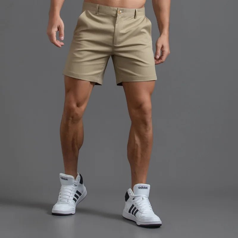 Men's Casual Cotton Straight Leg Shorts - Bara Bros