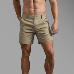 Men's Casual Cotton Straight Leg Shorts - Bara Bros