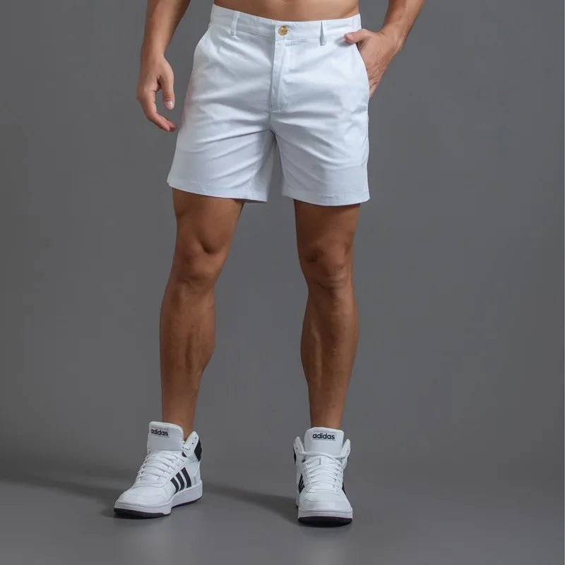 Men's Casual Cotton Straight Leg Shorts - Bara Bros