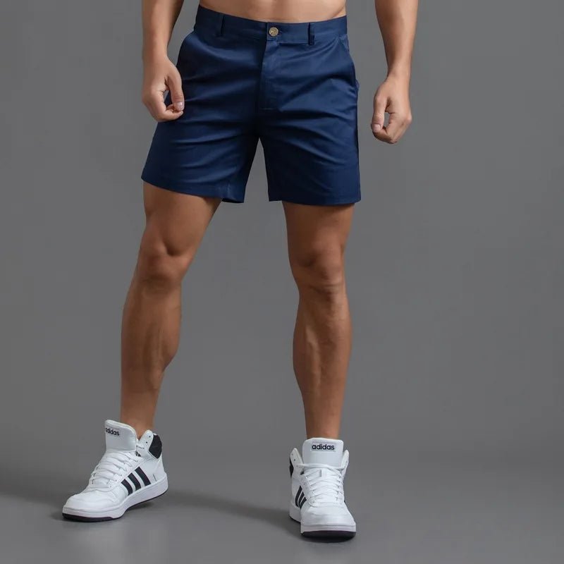 Men's Casual Cotton Straight Leg Shorts - Bara Bros