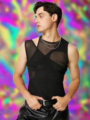 Men's See-through Mesh Vests Y2K Fashion Top - Bara Bros