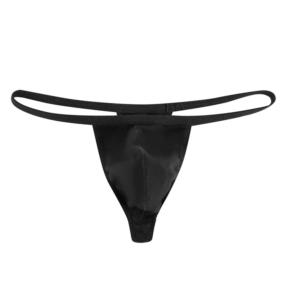 Men's Solid Low Waist G-String Underwear Mini Panties - Bara Bros