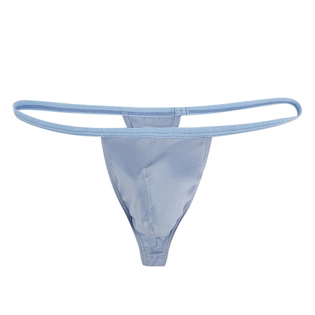 Men's Solid Low Waist G-String Underwear Mini Panties - Bara Bros