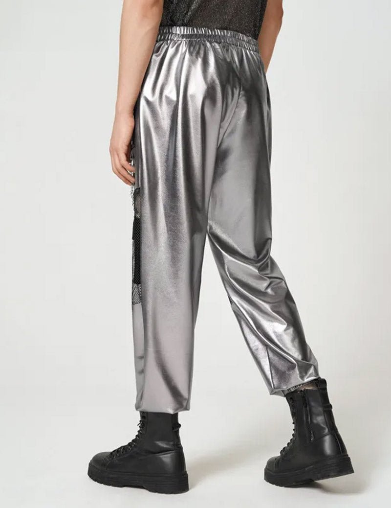 Men's Transparent Mesh Cyber Pants Y2K Fashion - Bara Bros