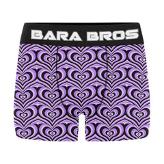 Mens Y2K Purple Heart Pattern Boxer Briefs - Bara Bros