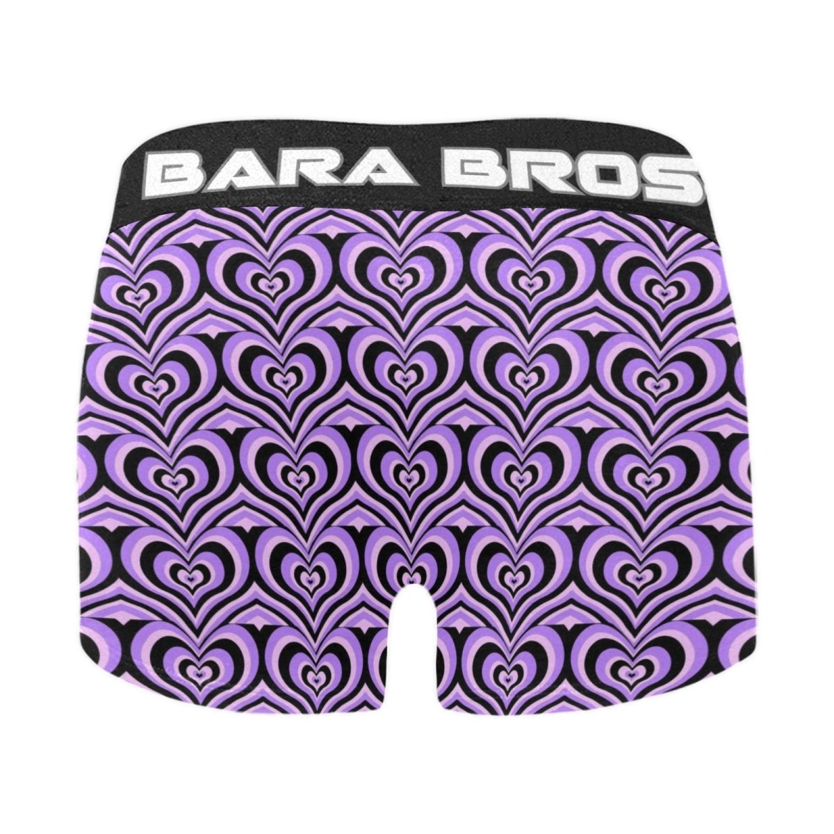 Mens Y2K Purple Heart Pattern Boxer Briefs - Bara Bros