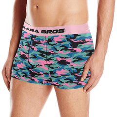 Pink And Blue Camouflage Men's Boxer Briefs - Bara Bros