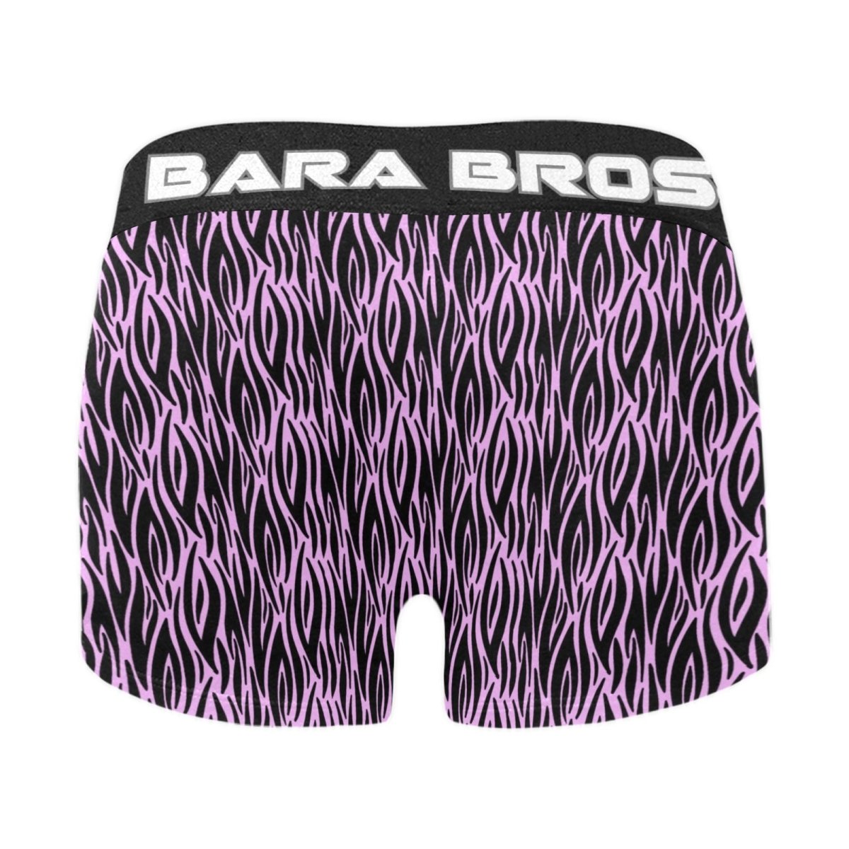 Retro Pink And Black Tribal Print Men's Boxer Briefs - Bara Bros