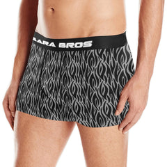 Sexy Grey And Black Contrast Pattern Men's Boxer Briefs - Bara Bros