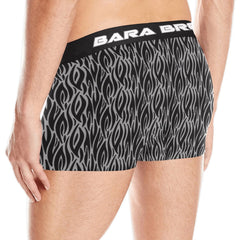 Sexy Grey And Black Contrast Pattern Men's Boxer Briefs - Bara Bros