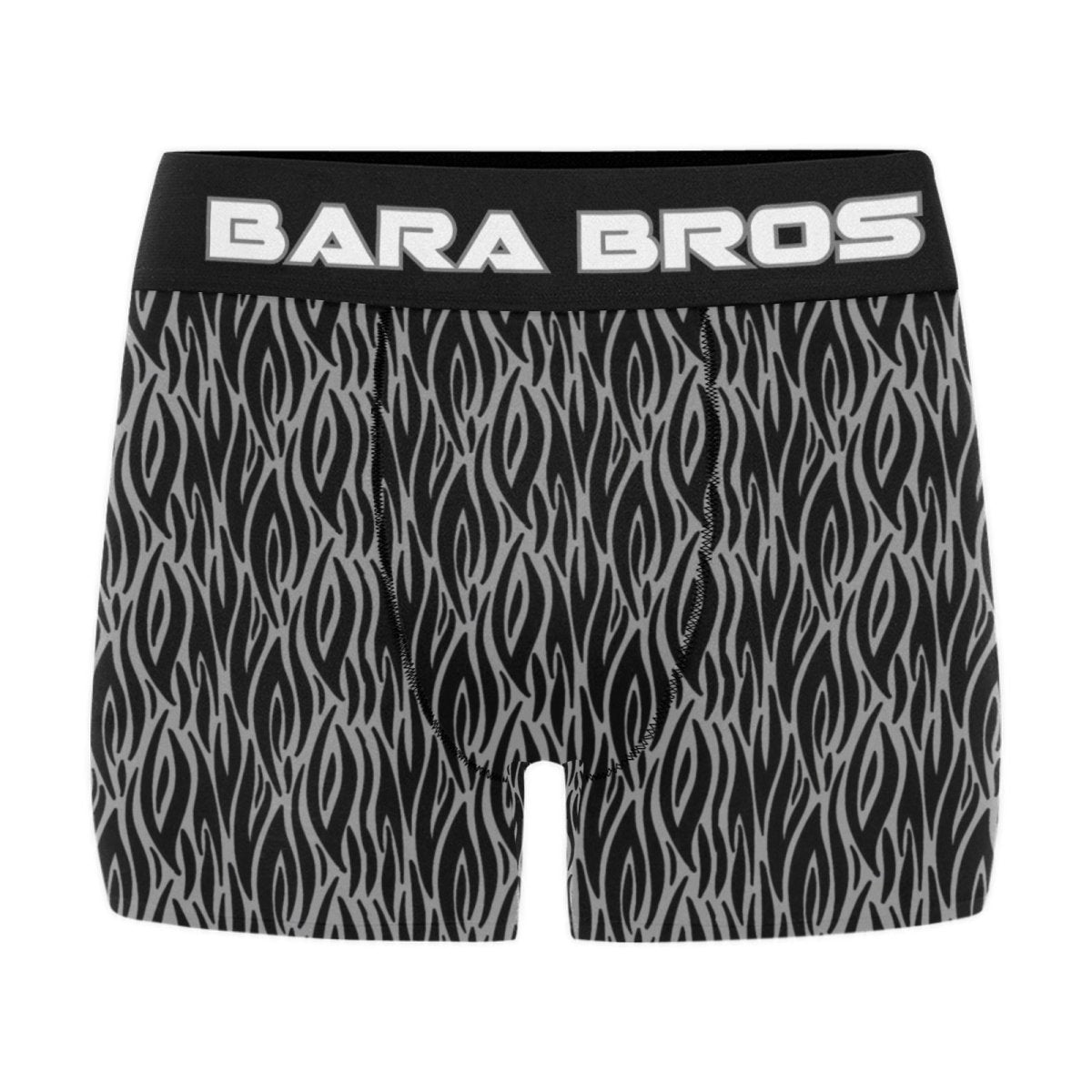 Sexy Grey And Black Contrast Pattern Men's Boxer Briefs - Bara Bros