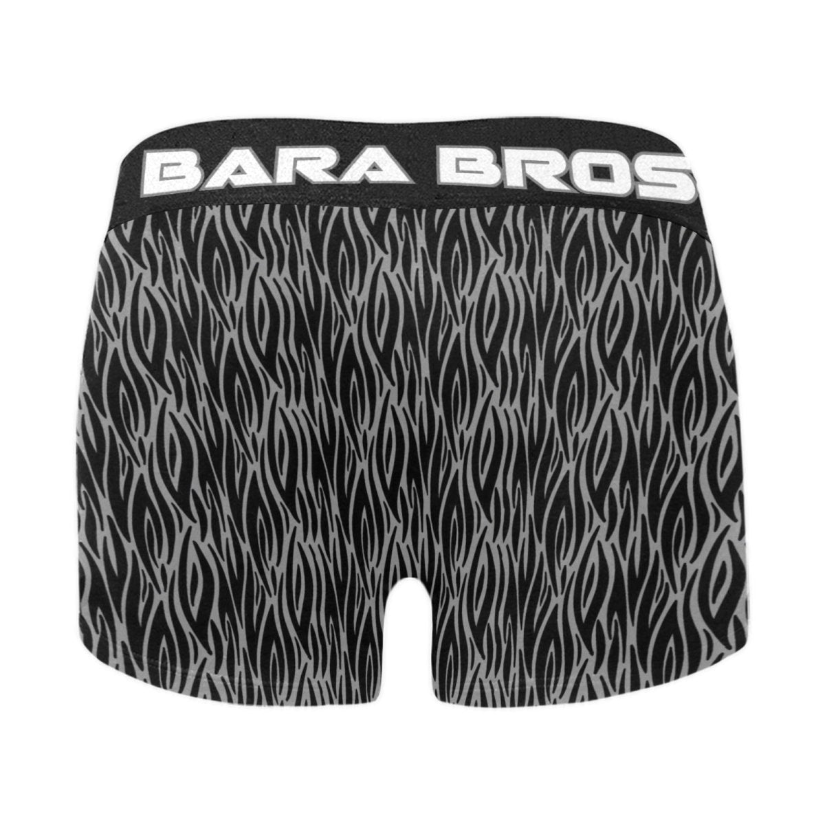 Sexy Grey And Black Contrast Pattern Men's Boxer Briefs - Bara Bros