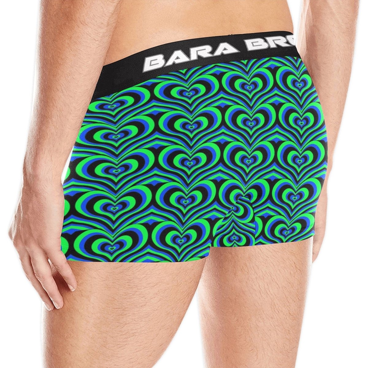 Sweet Love Heart Pattern Men's Boxer Briefs - Bara Bros