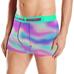 Trippy Colorful Waves Print Men's Boxer Briefs - Bara Bros