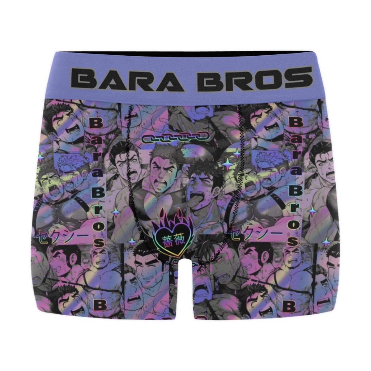 Vaporwave Aesthetic Anime Men's Boxer Briefs - Bara Bros