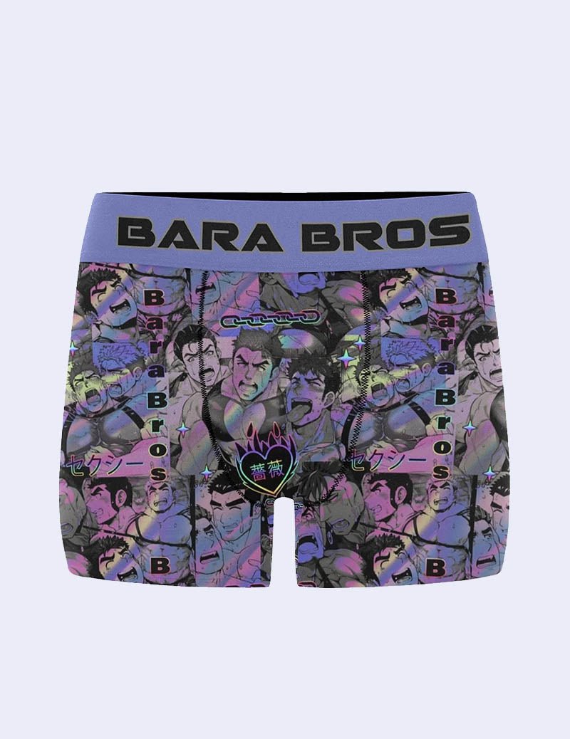 Vaporwave Aesthetic Anime Men's Boxer Briefs - Bara Bros