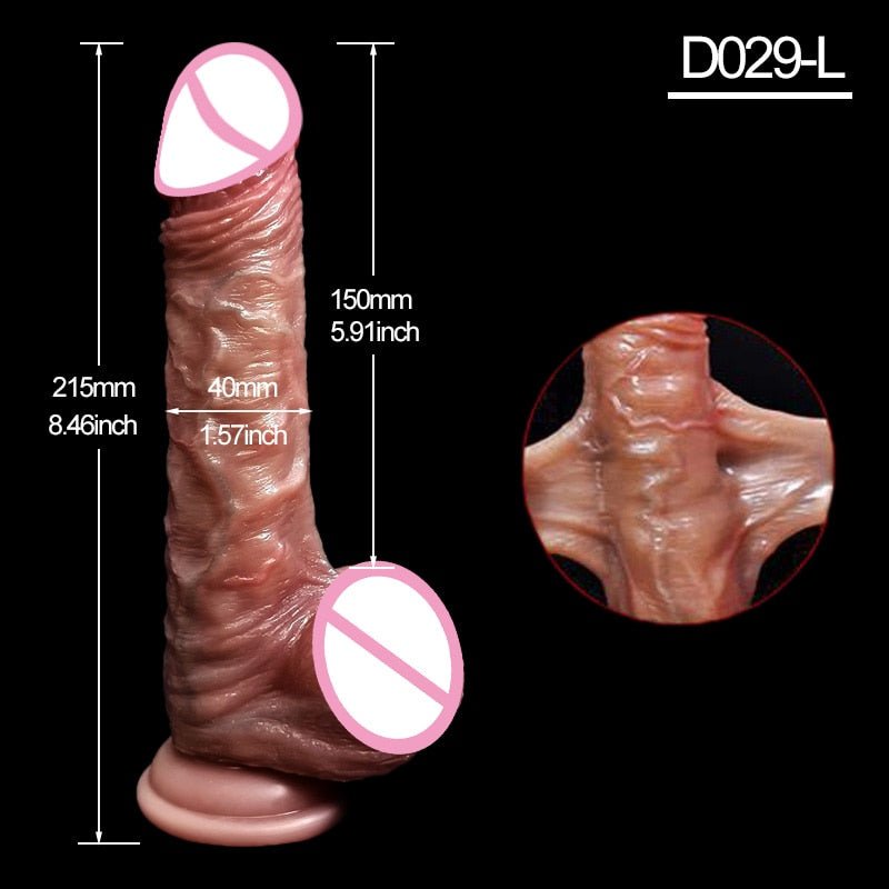 8" Inch Silicon Realistic Dildo - Pleasure Bara - Barabros