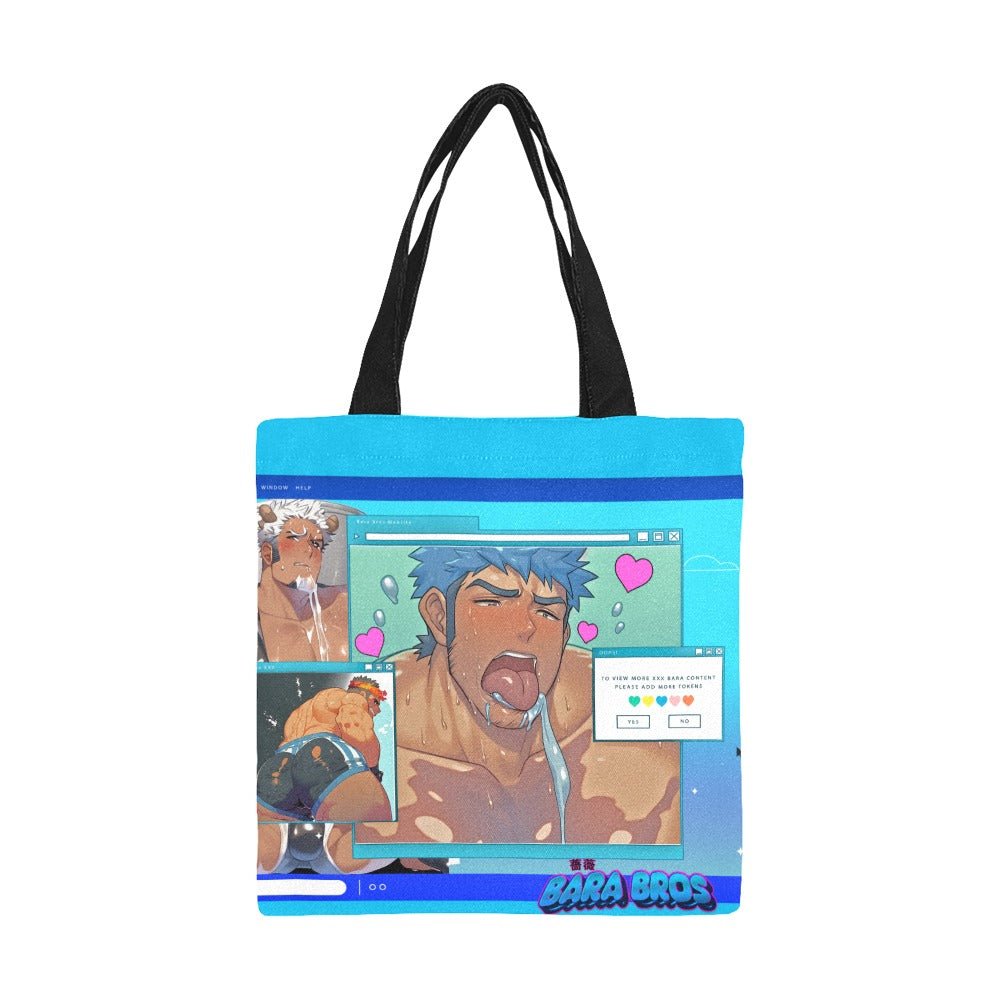 Aesthetic Webpunk Bara Website Canvas Tote Bag - Barabros