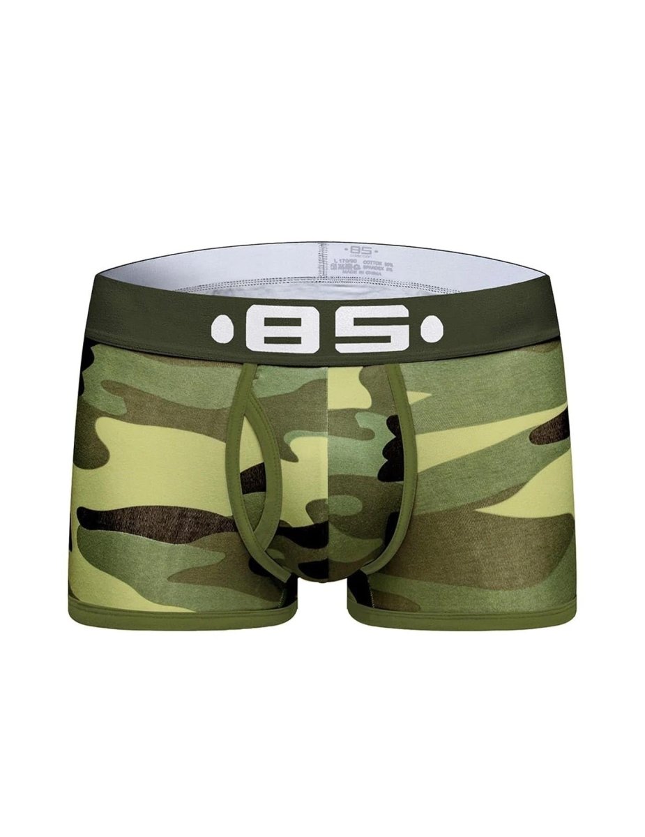 Army Camo Bara Sexy Boxer Trunks Men Underwear - Bara Bros