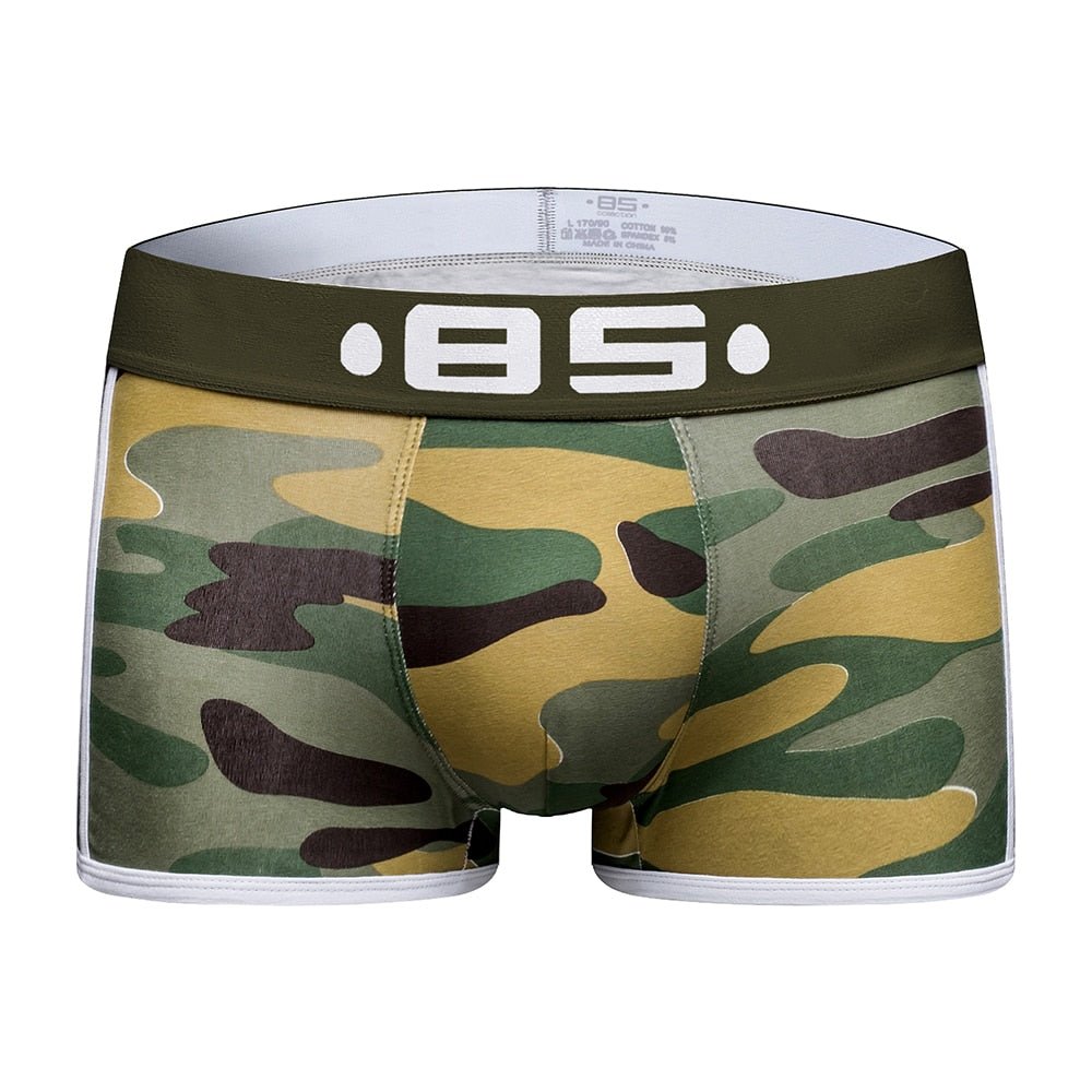 Army Camo Bara Sexy Boxer Trunks Men Underwear - Bara Bros