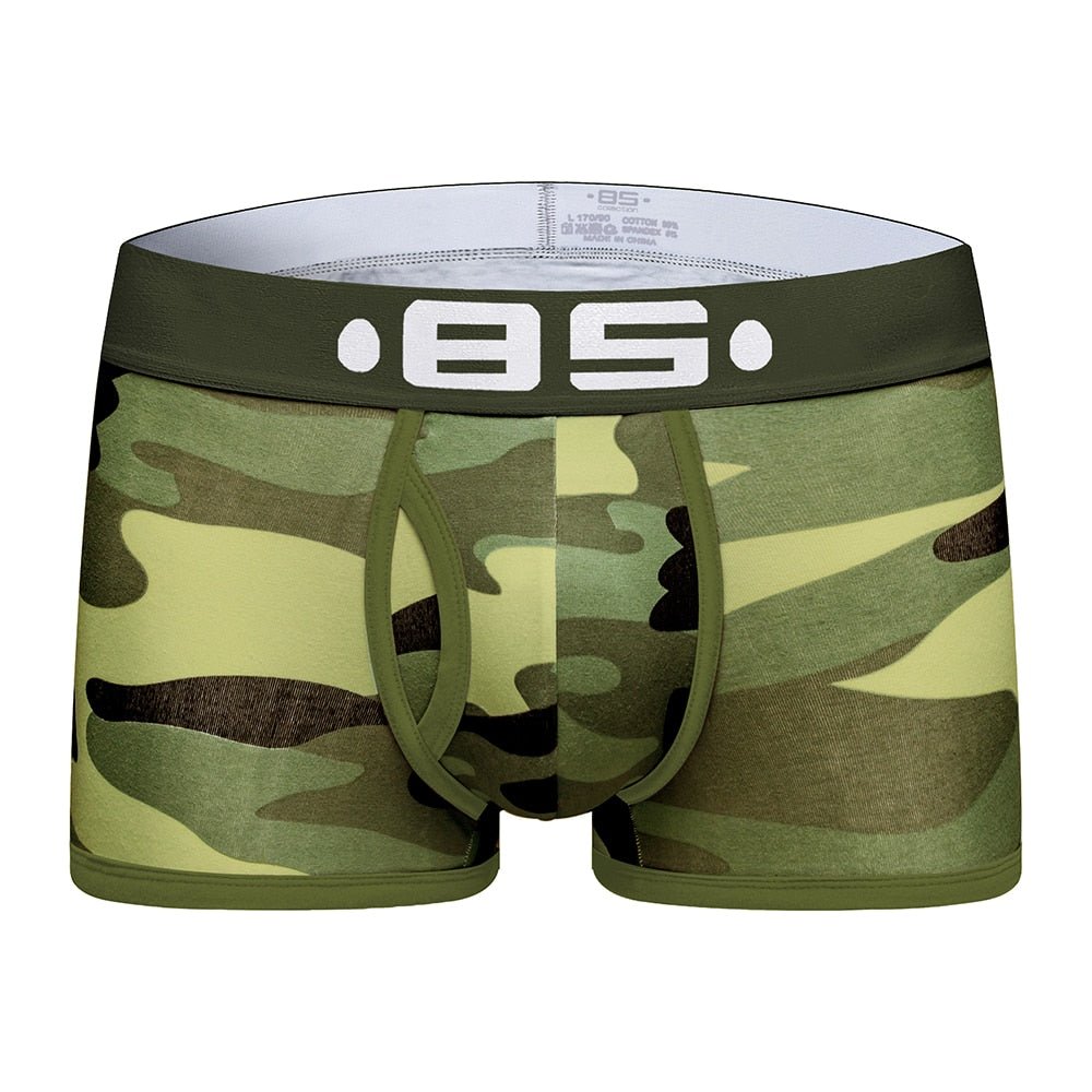 Army Camo Bara Sexy Boxer Trunks Men Underwear - Bara Bros