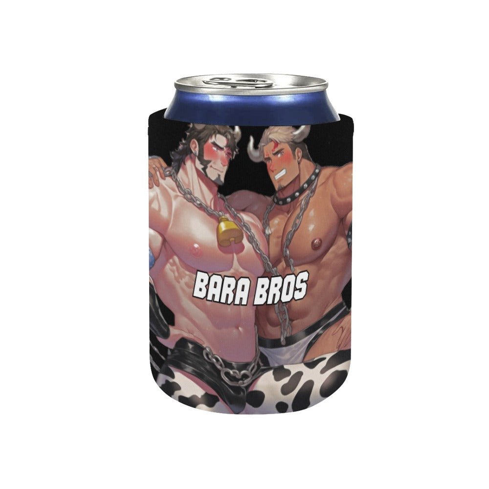 Bara Bros Cow Neoprene Can Cooler 4" x 2.7" dia. - Barabros