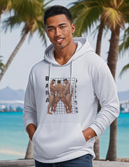 Bara Group Grid Japanese Graphic Men's Classic Hoodie - Barabros