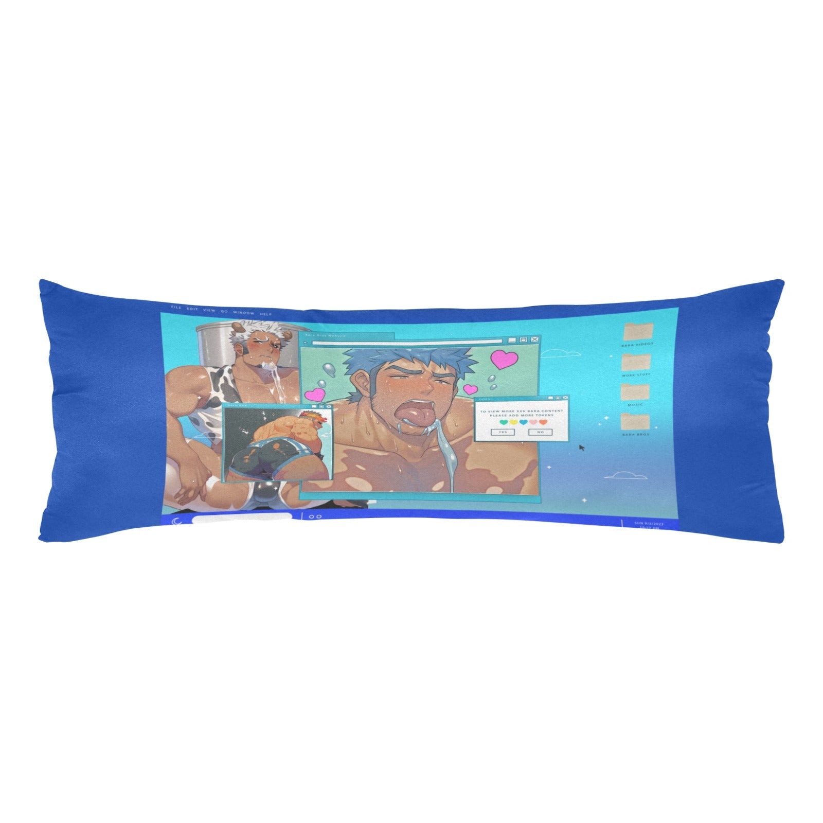 Bara Website Body Pillow Case 20" x 54" (Two Sides) - Barabros