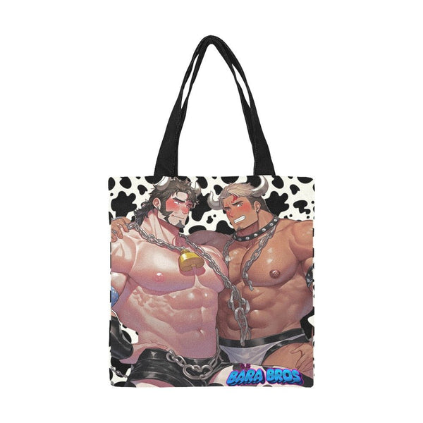 Cow Bros Beefy Bara Art Canvas Tote Bag