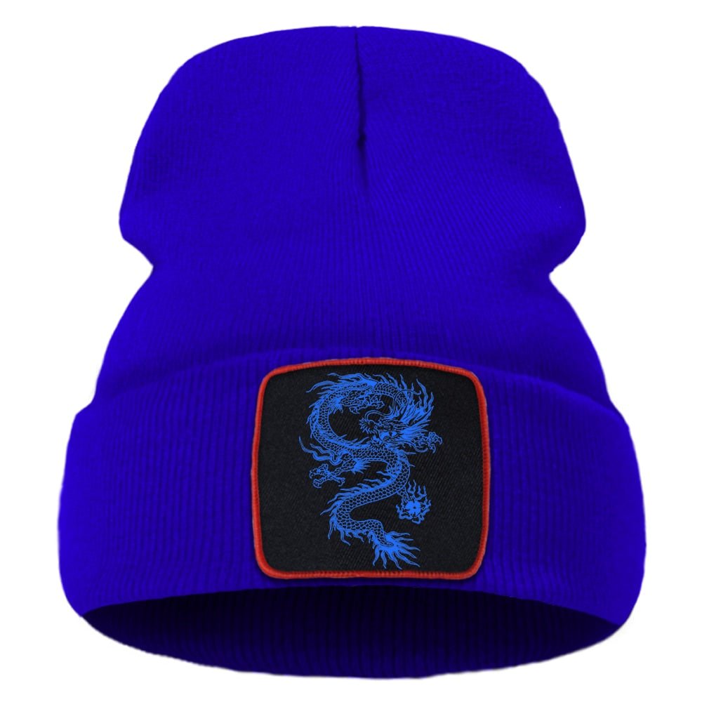 Embroidered Dragon Beanie - Bara Bros