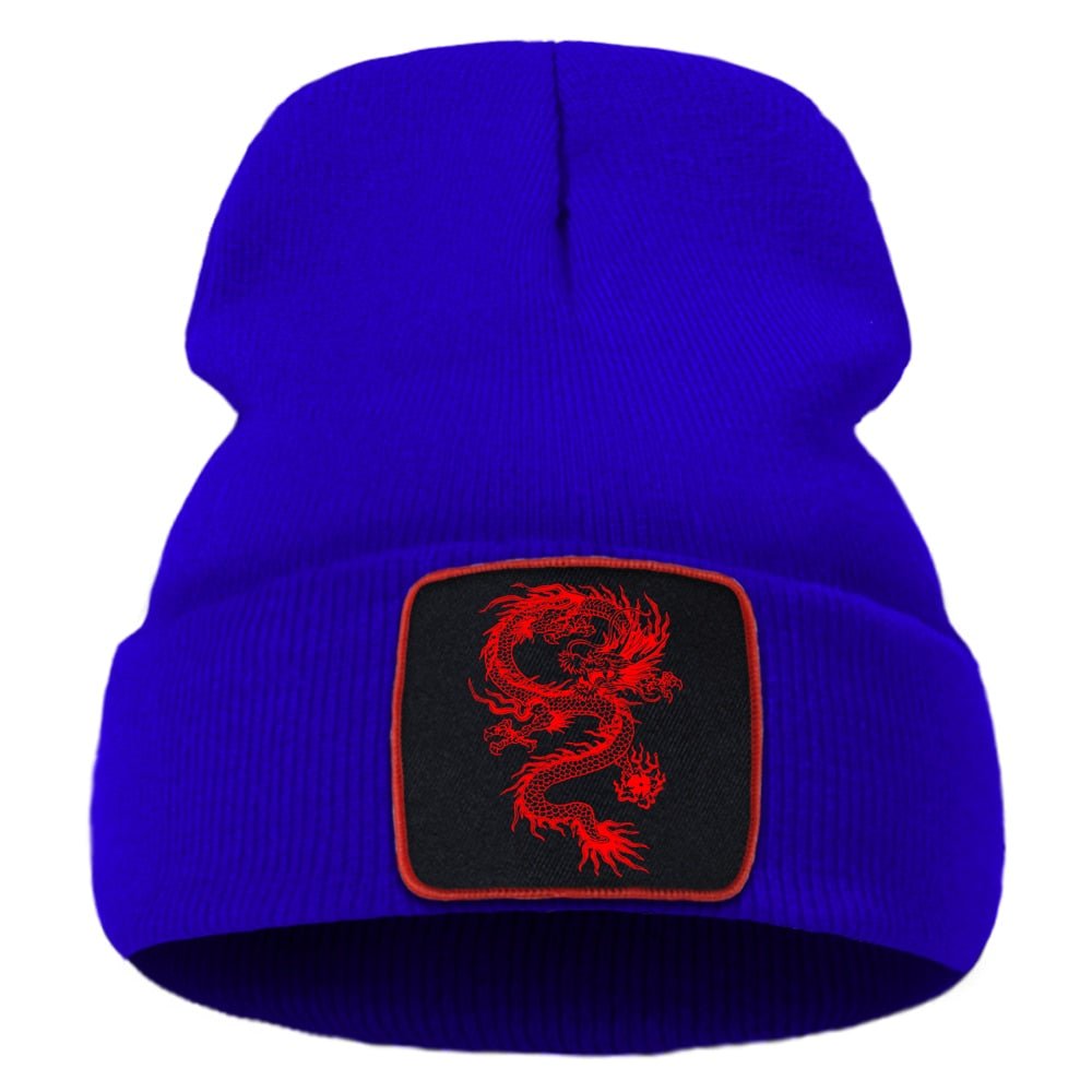 Embroidered Dragon Beanie - Bara Bros