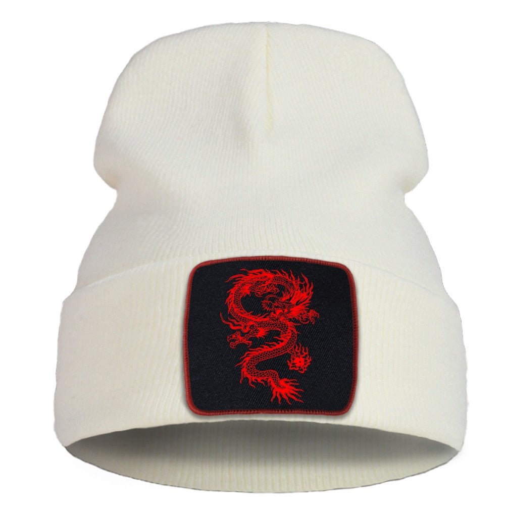 Embroidered Dragon Beanie - Bara Bros