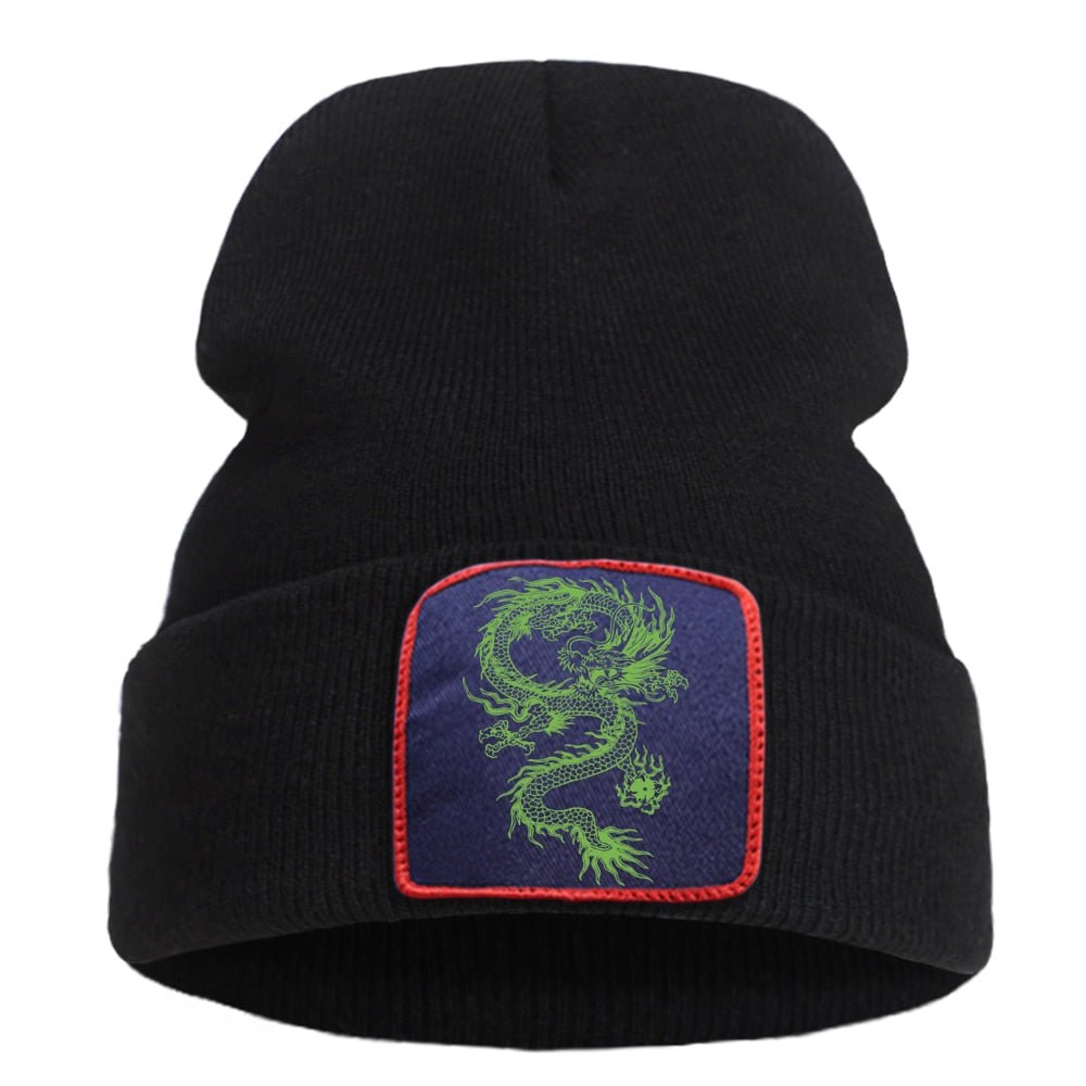 Embroidered Dragon Beanie - Bara Bros