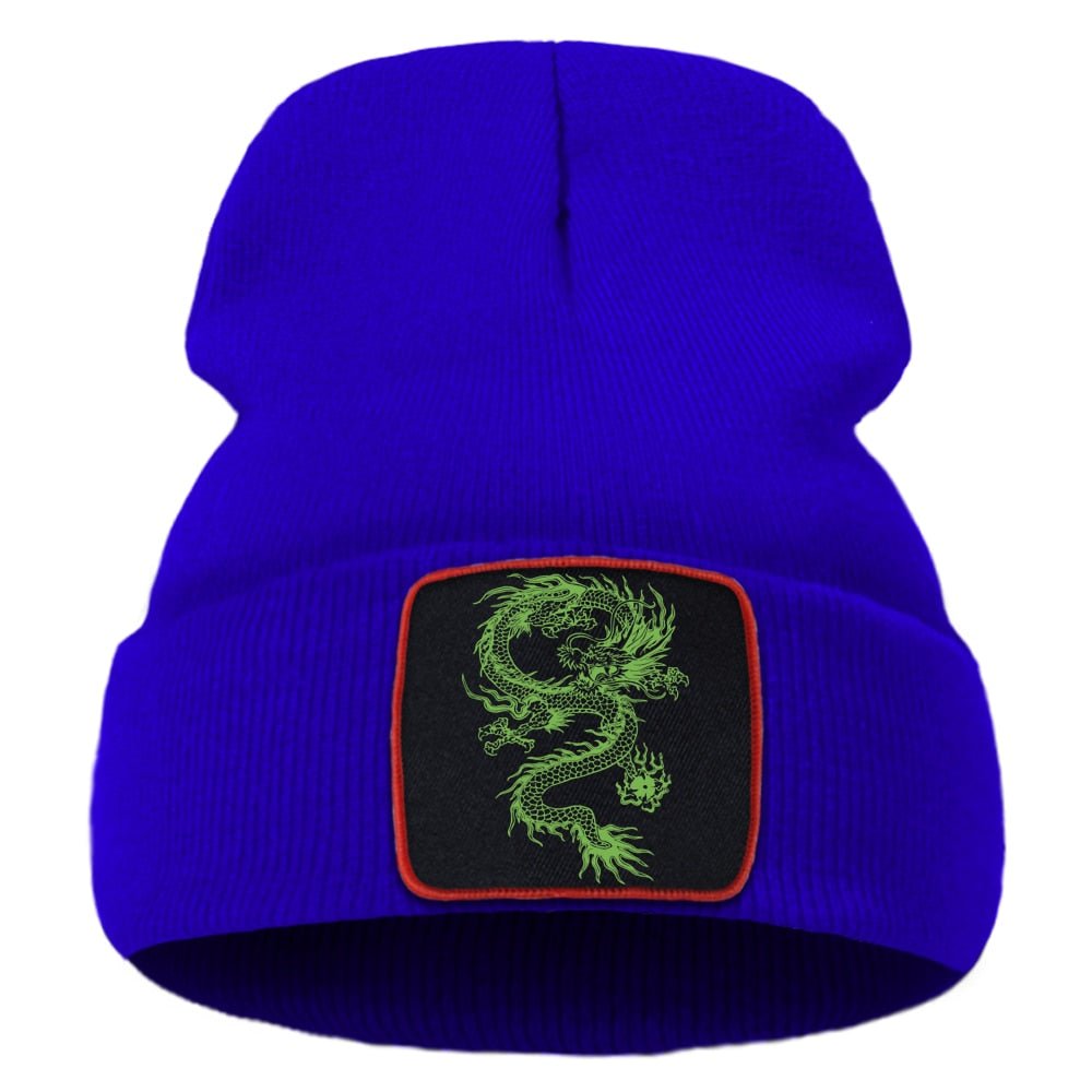 Embroidered Dragon Beanie - Bara Bros