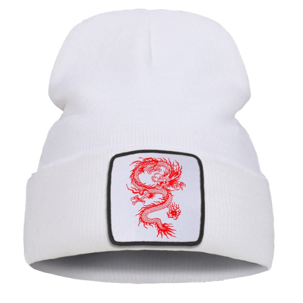 Embroidered Dragon Beanie - Bara Bros