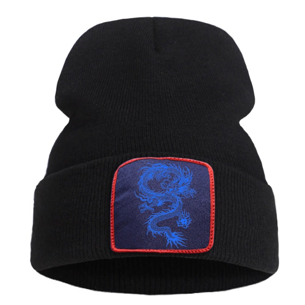 Embroidered Dragon Beanie - Bara Bros