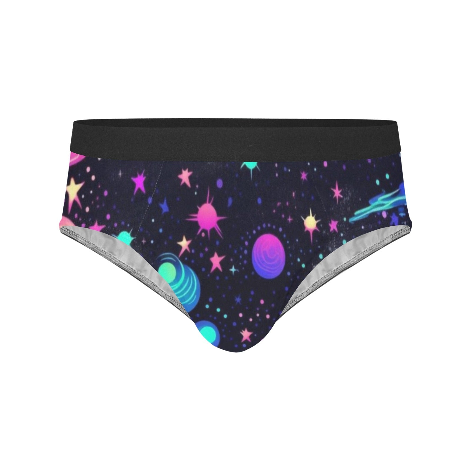 Galaxy Print Men's Mid Rise Briefs - Bara Bros